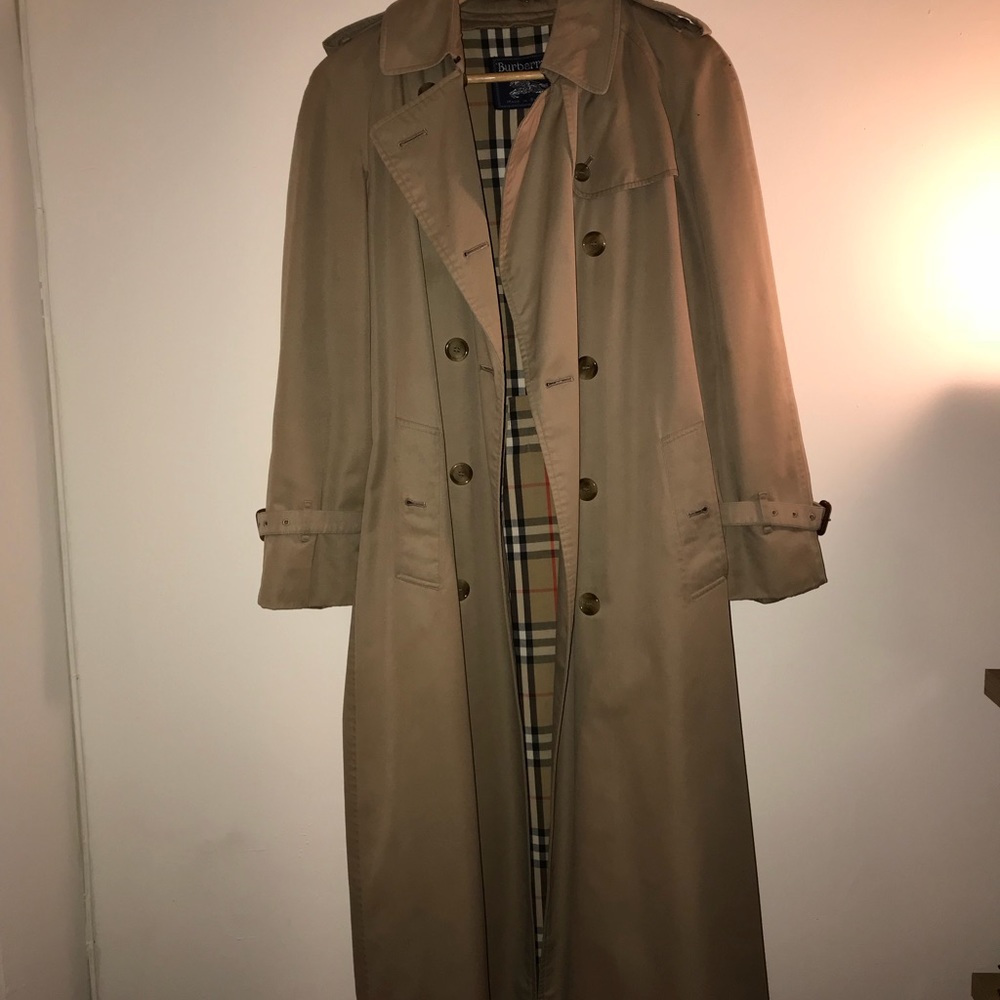 Burberry VINTAGE khaki trench coat size 8